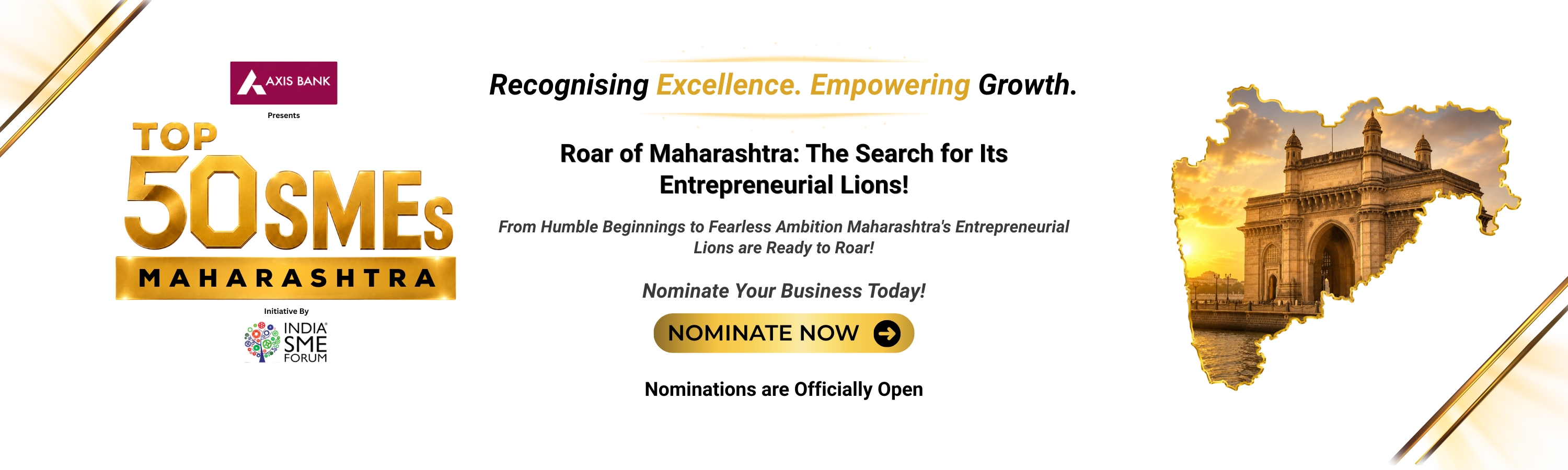 Top 50 SMEs State Awards — Maharashtra banner